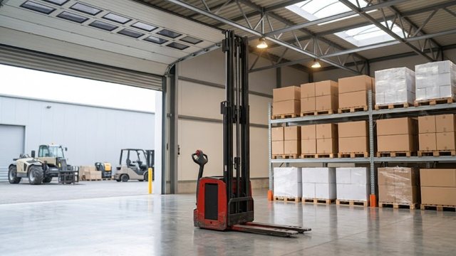 Транспортировщик паллет Heli CBD25: обзор тяжелой самоходной электротележки 2.5 т с откидной платформой оператора